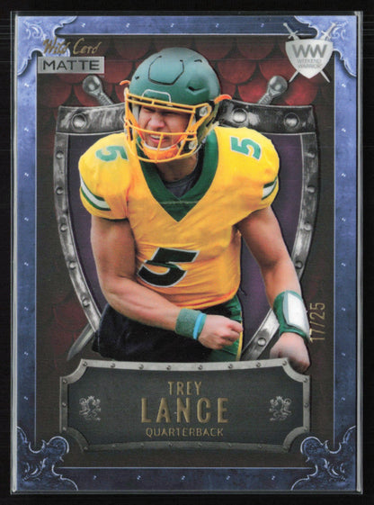 Trey Lance /25 Wild Card Matte