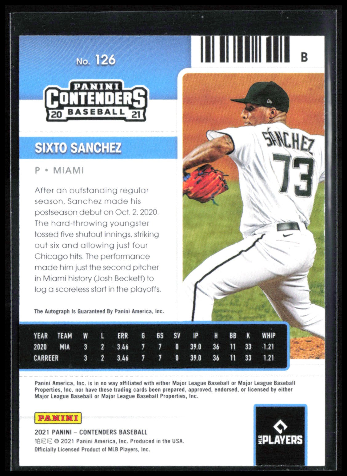 Sixto Sanchez RC Auto Rookie Ticket