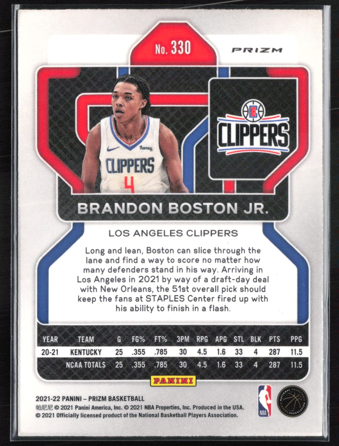 Brandon Boston Jr. RC Cracked Ice