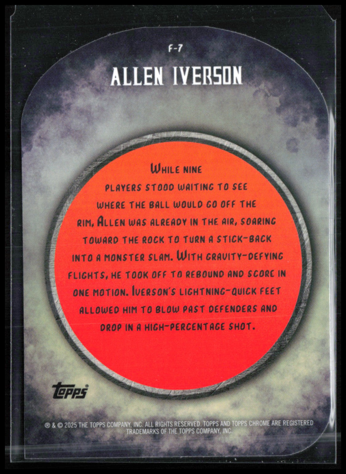 Allen Iverson Finishers /74 Die-Cut
