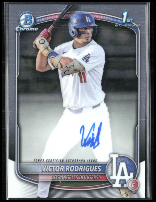Victor Rodrigues 1st Bowman Auto 2025 Bowman Chrome