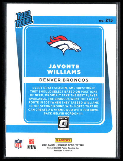 Javonte Williams RC