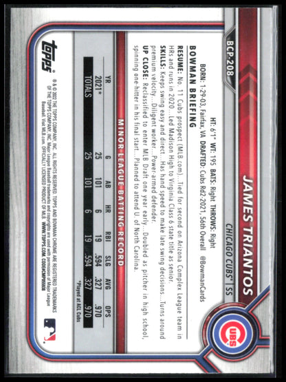 James Triantos 1st Bowman Mojo