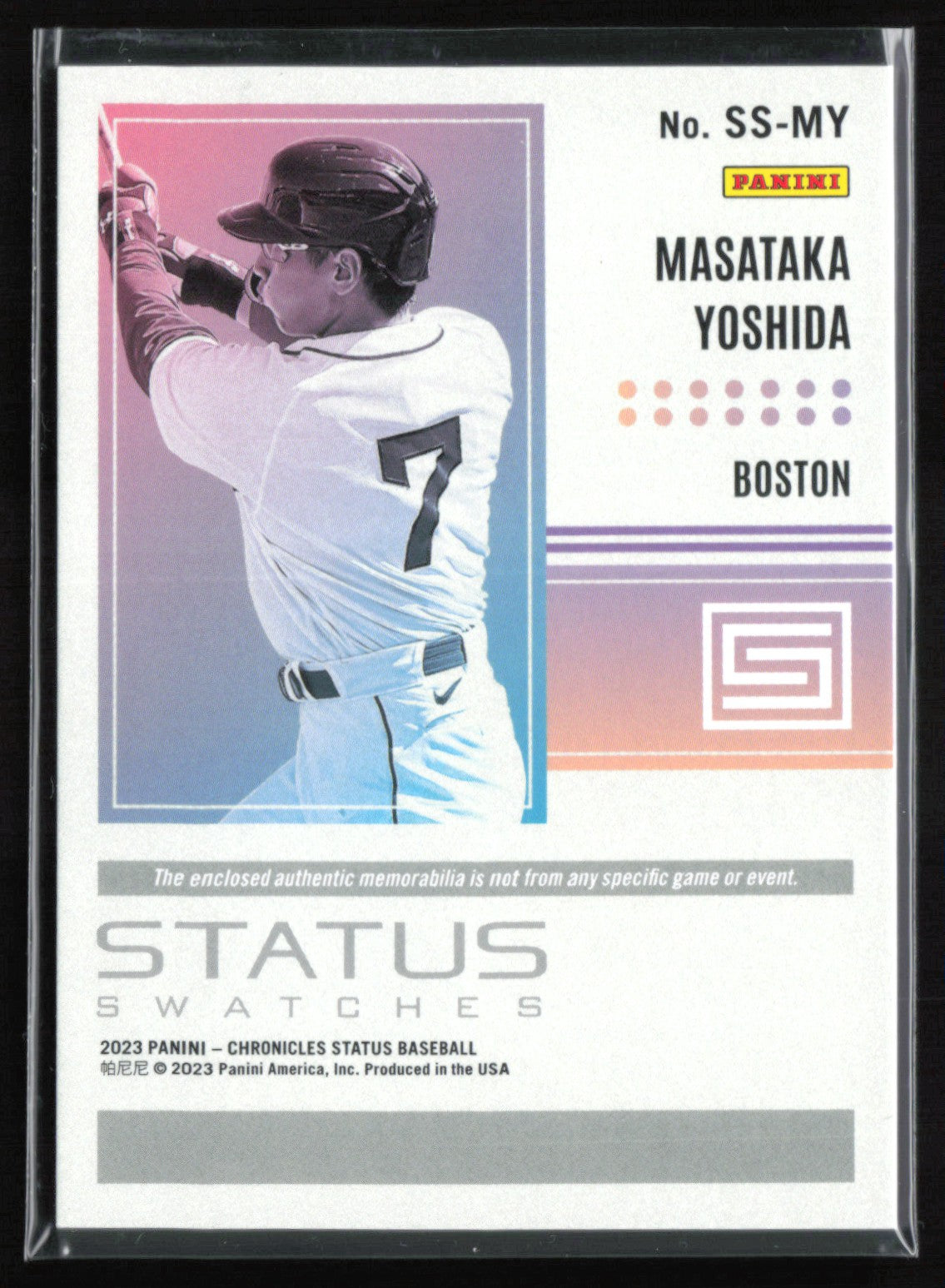 Masataka Yoshida RC Mem Swatches