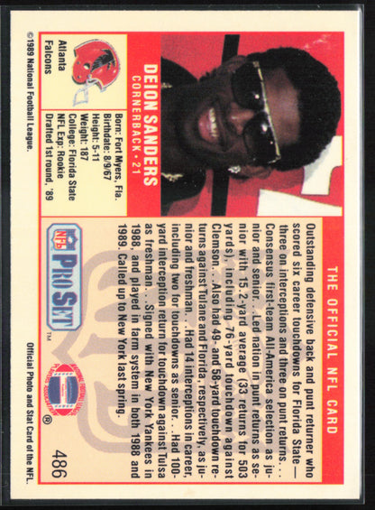 Deion Sanders 1989 Pro Set
