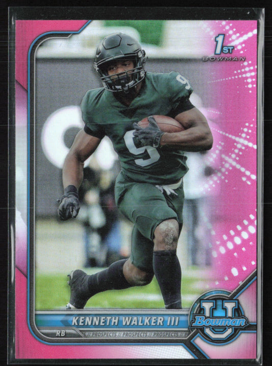 Kenneth Walker III 1st Bowman Pink Refractor