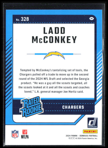 Ladd McConkey RC Blue Press Proof