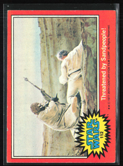 Threatened by Sandpeople! 1977 Topps Star Wars