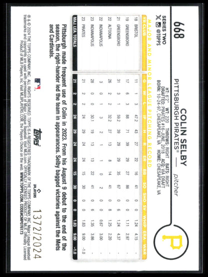 Colin Selby RC /2024
