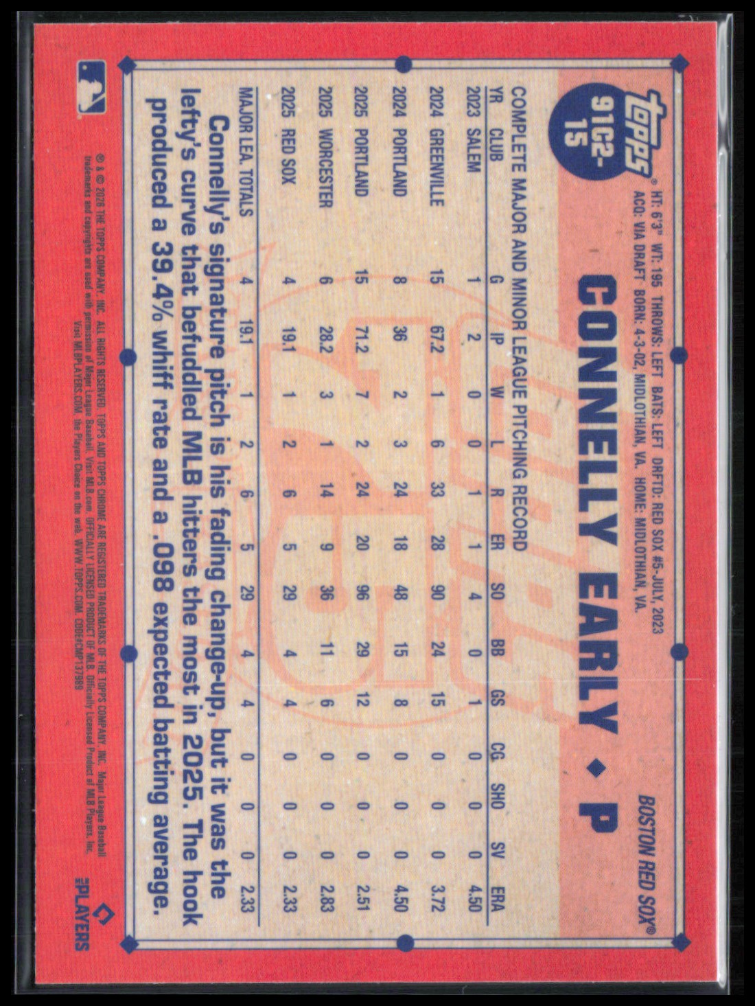 Connelly Early RC Mojo