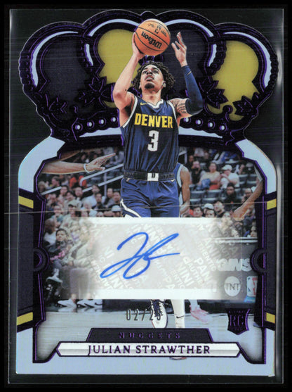 Julian Strawther Auto /25 Purple Die-Cut