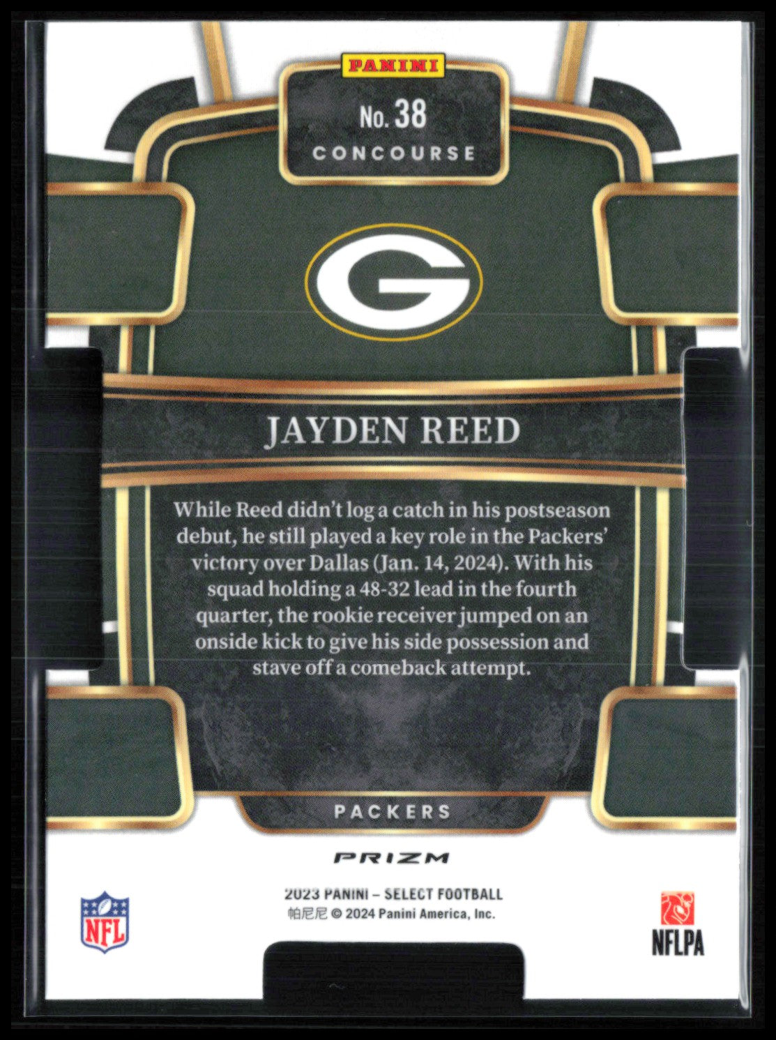 Jayden Reed RC Black Red Die-Cut