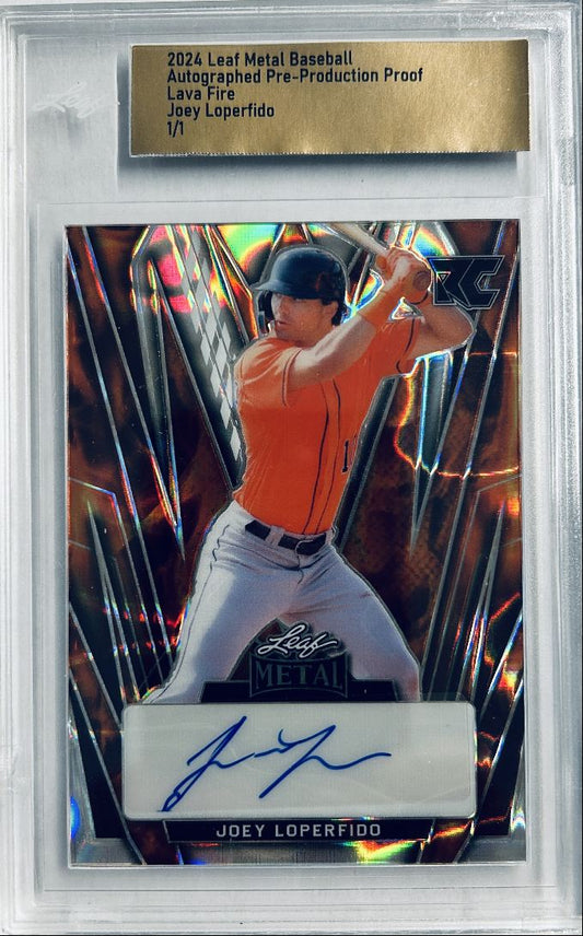 Joey Loperfido 1/1 Auto 2024 Leaf Metal Pre-Production Proof