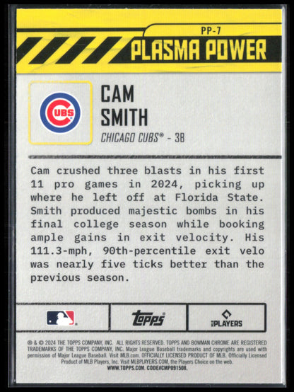 Cam Smith Plasma Power