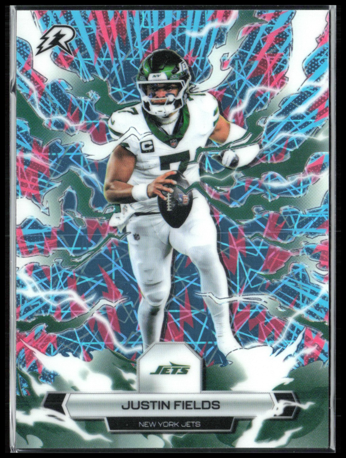 Justin Fields Teal Pink Laser