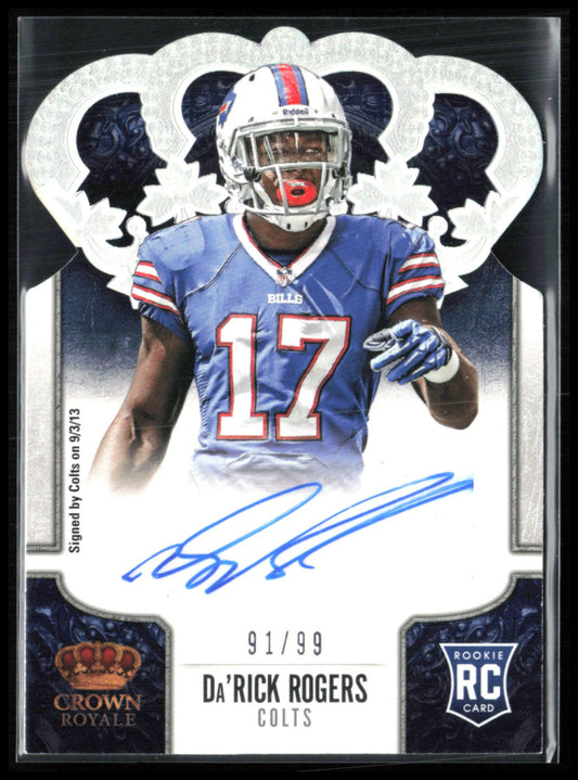 Da'Rick Rogers RC Auto /99 Die-Cut