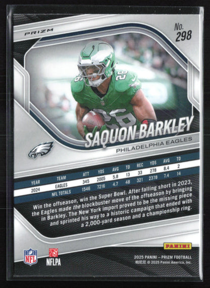 Saquon Barkley Silver Prizm