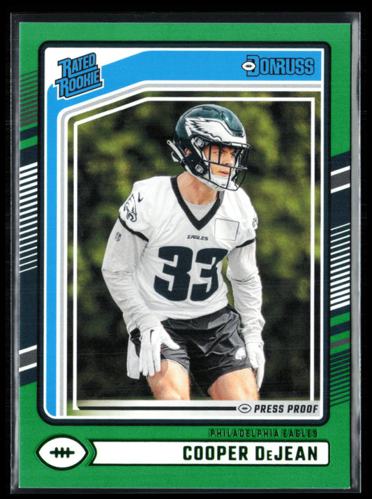 Cooper DeJean RC Green Press Proof