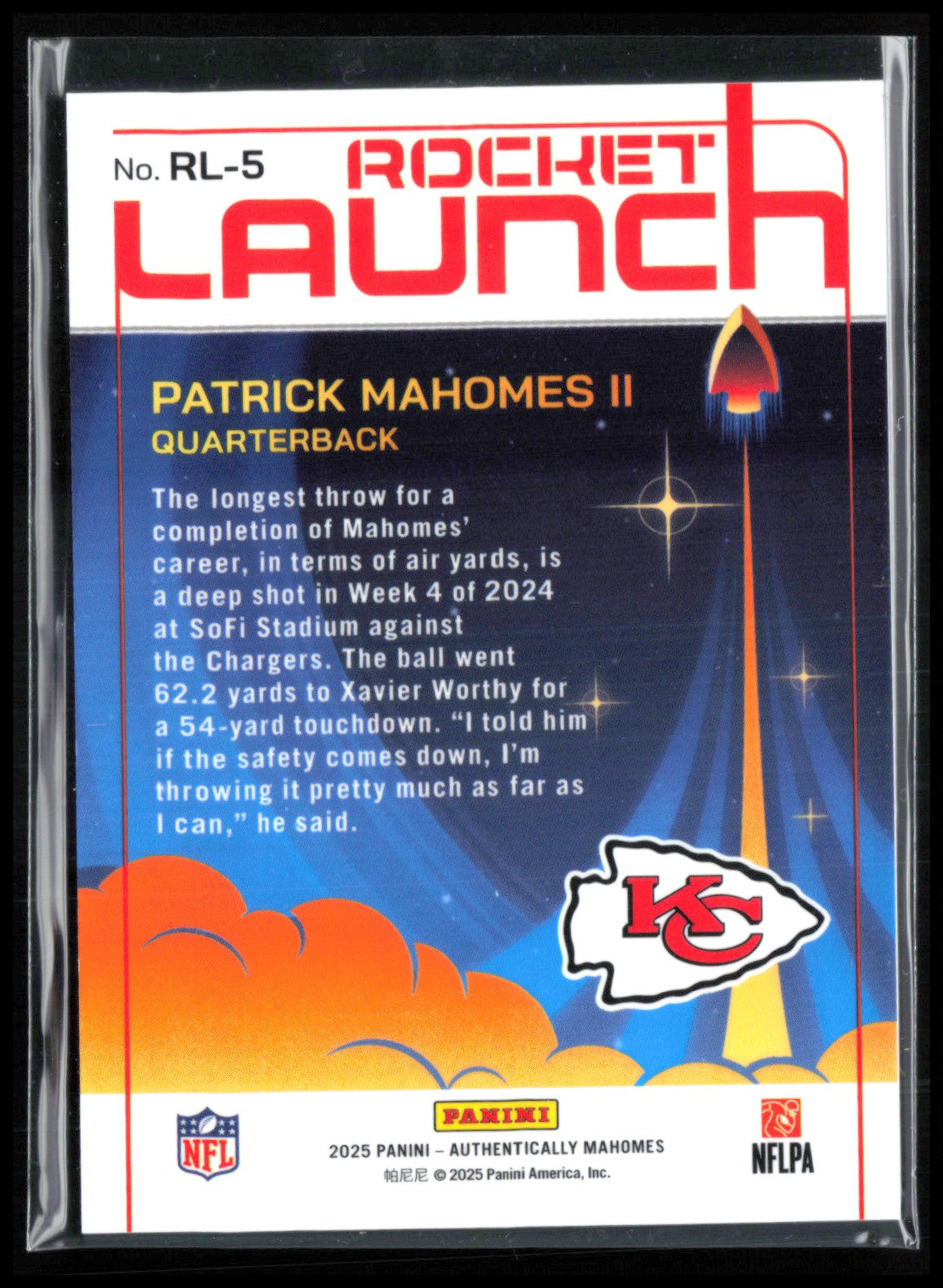 Patrick Mahomes II Rocket Launch