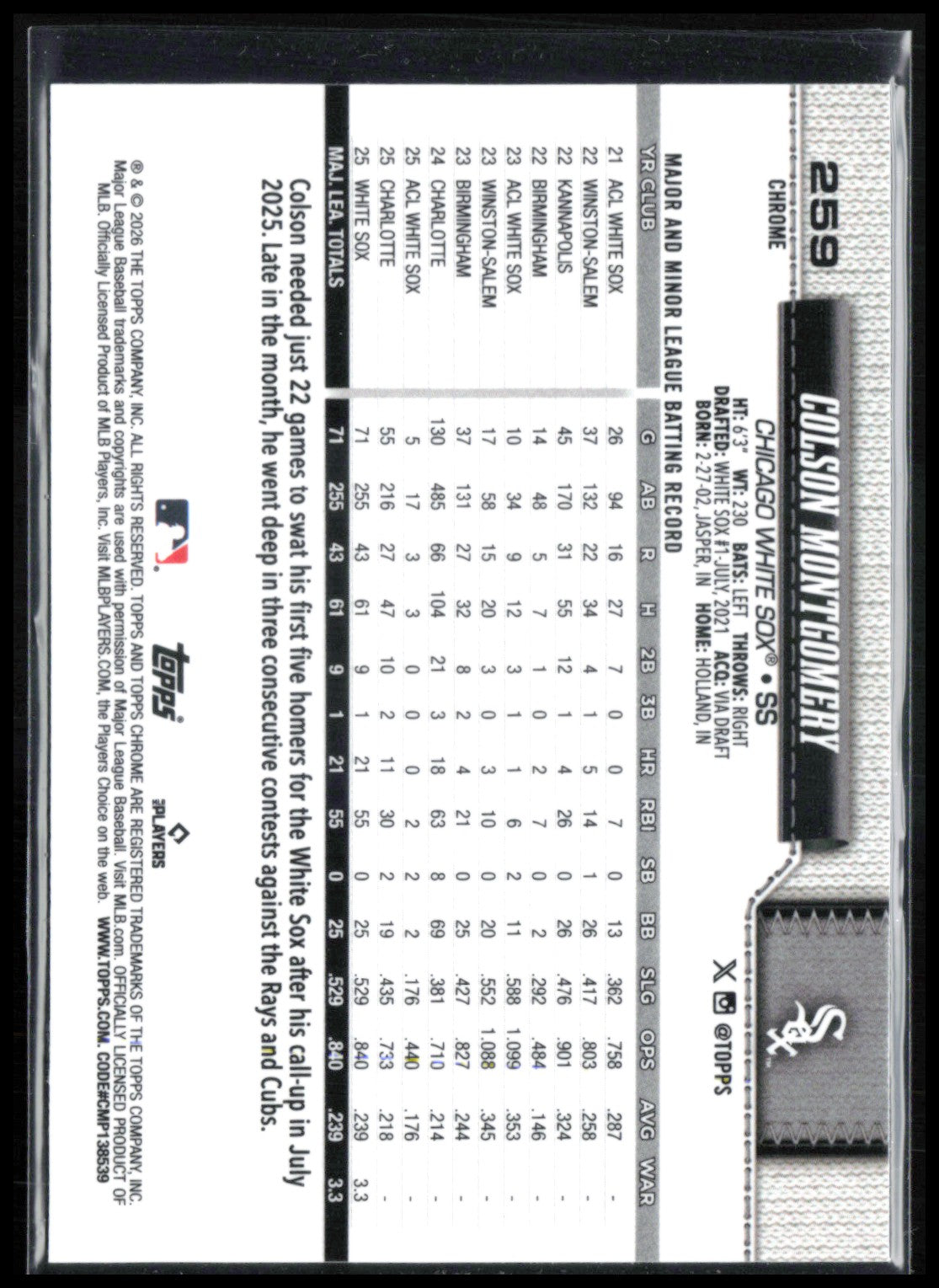 Colson Montgomery RC