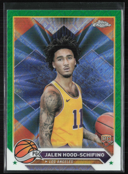 Jalen Hood-Schifino RC Green Logofractor