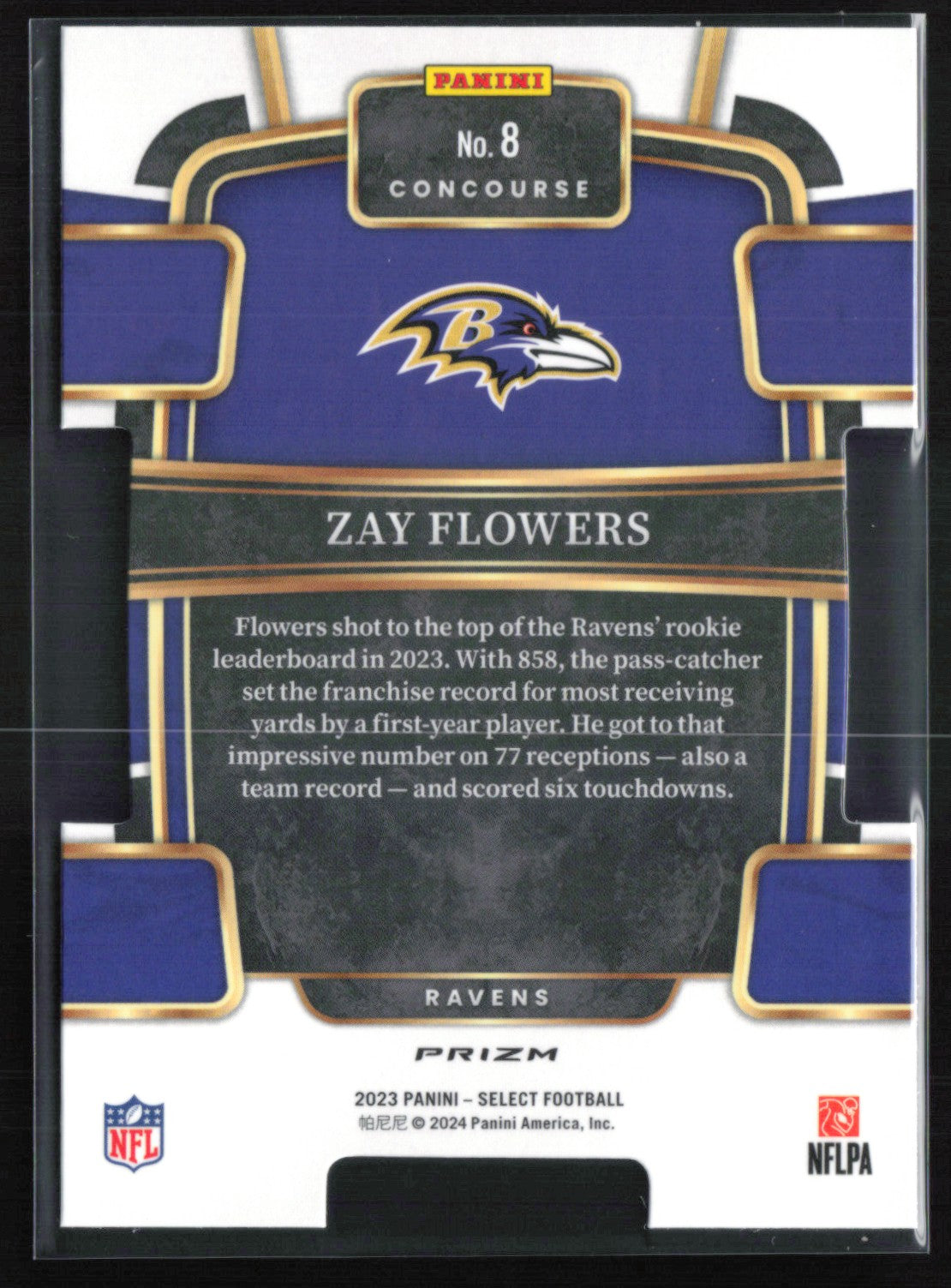 Zay Flowers RC Silver Die-Cut