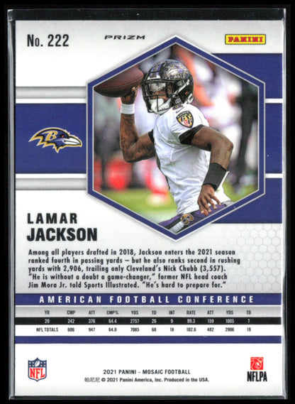 Lamar Jackson Red Mosaic