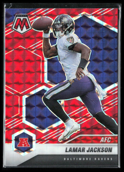 Lamar Jackson Red Mosaic