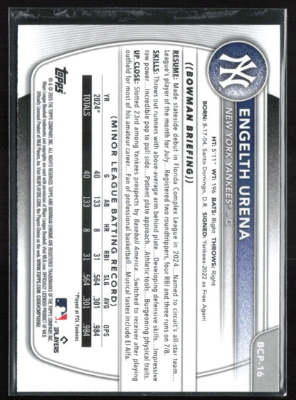 Engelth Urena 1st Bowman Mojo