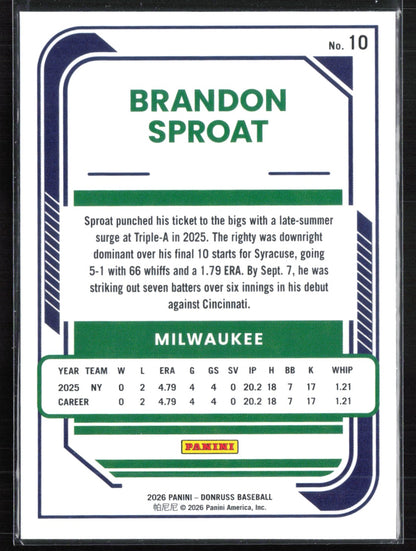 Brandon Sproat Rated Rookie
