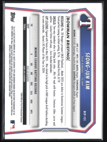 Seong-Jun Kim 1st Bowman Mojo