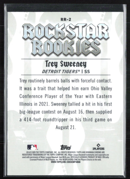 Trey Sweeney RC Rockstar Rookies