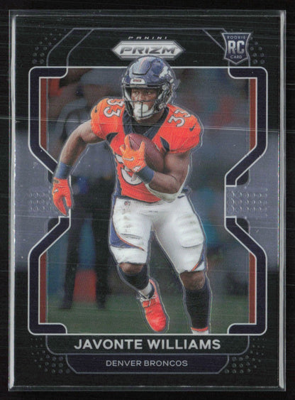 Javonte Williams RC Prizm Black