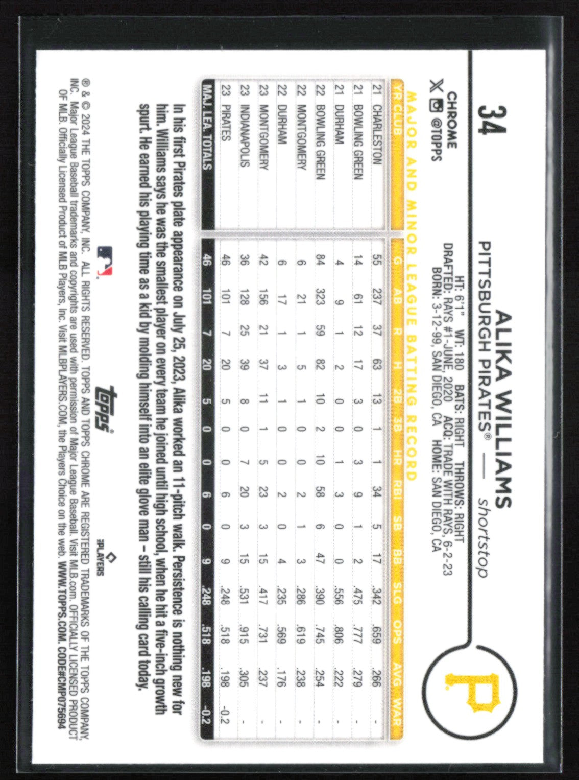 Alika Williams RC