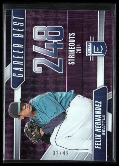 Felix Hernandez /49 Purple Career Best