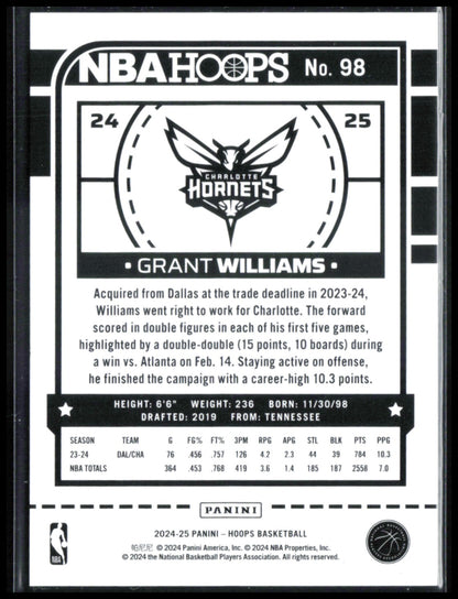Grant Williams Blue Foil /99