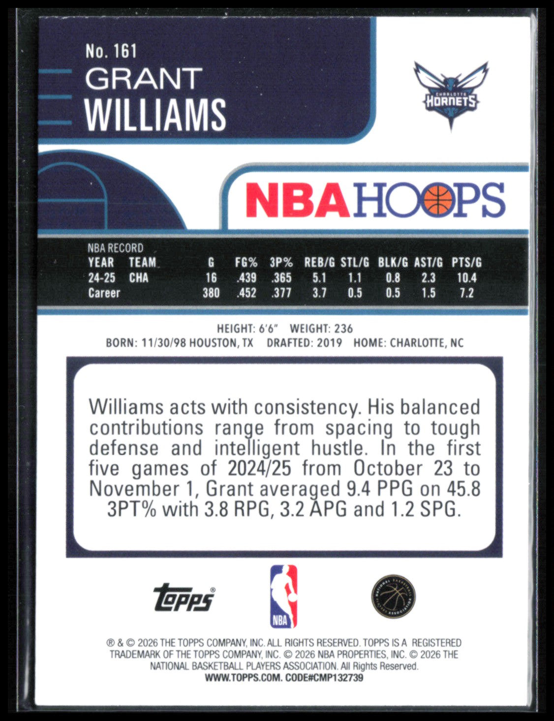 Grant Williams Yellow /275