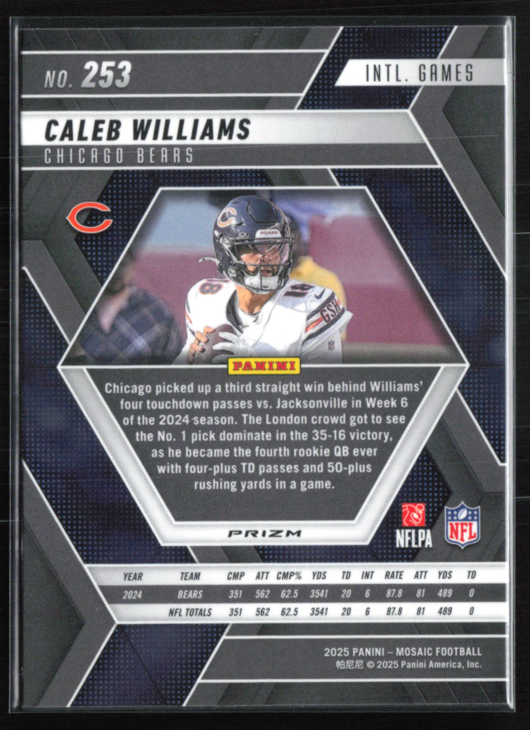 Caleb Williams Mosaic Prizm