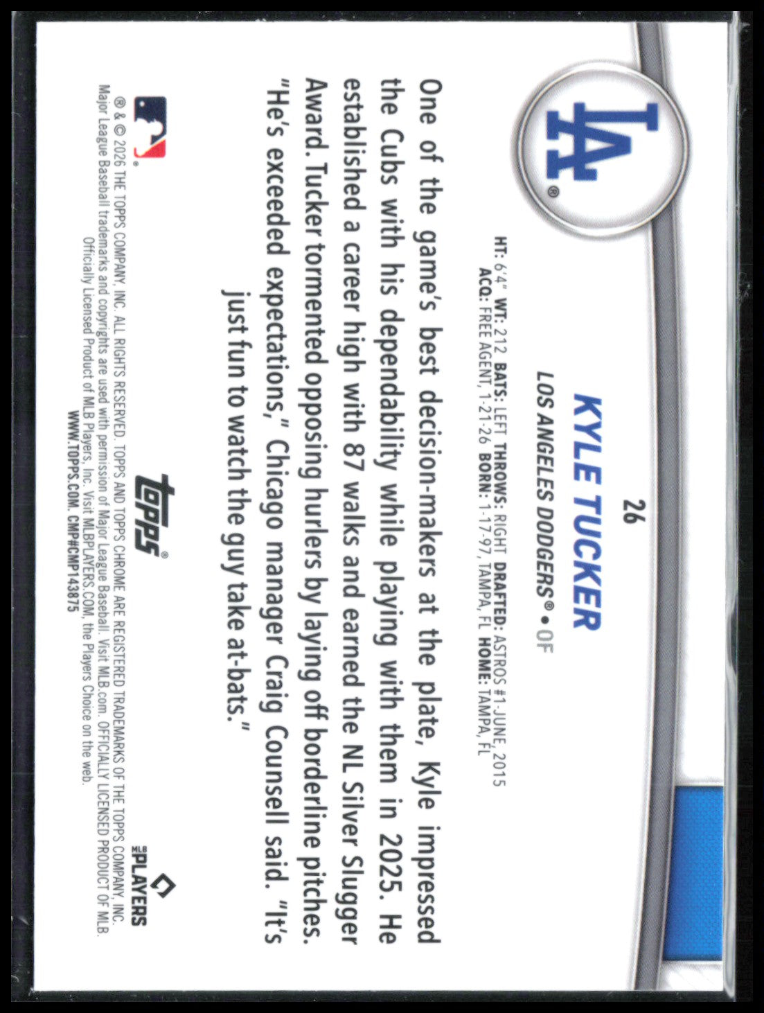 Kyle Tucker Refractor