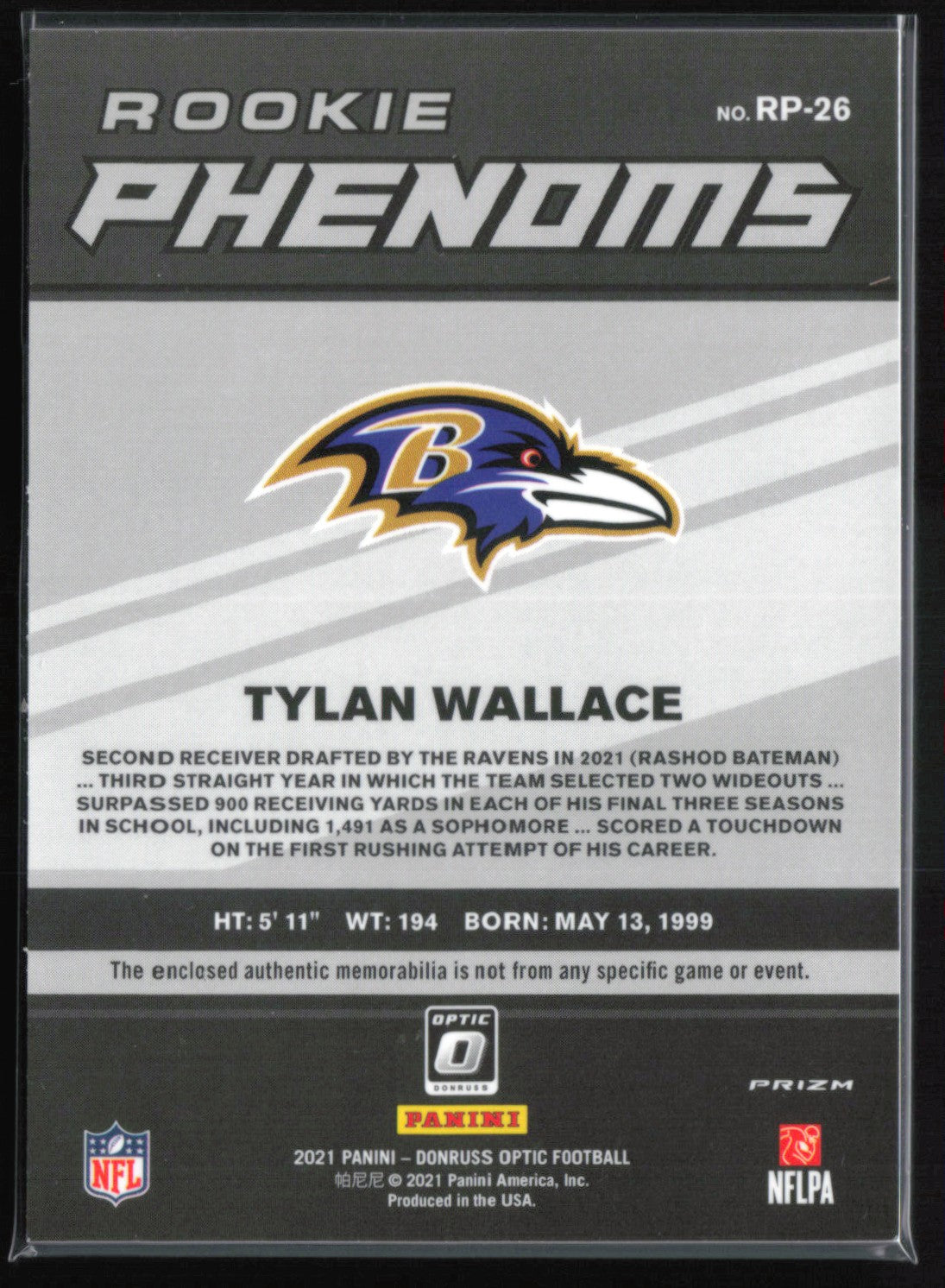 Tylan Wallace RC Mem