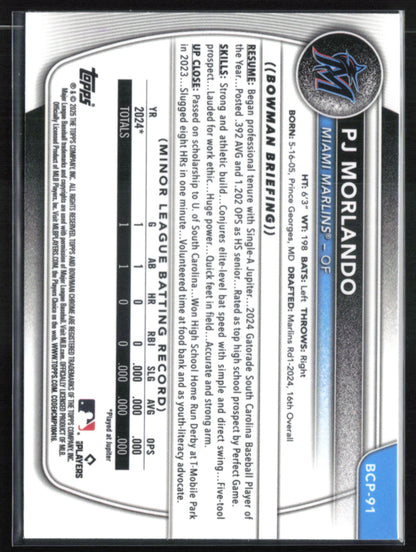 PJ Morlando 1st Bowman