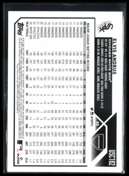Elvis Andrus Negative Refractor