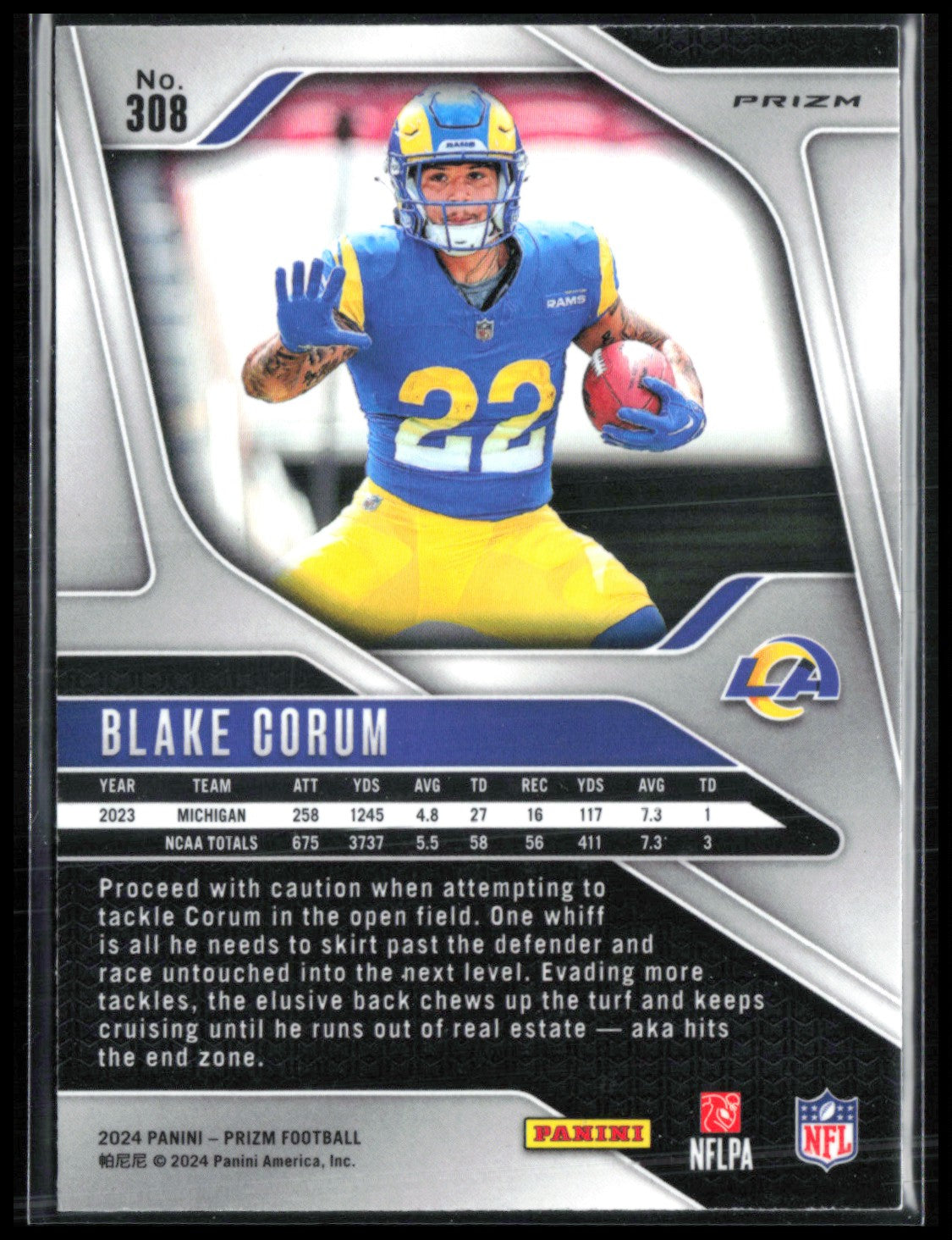 Blake Corum RC Purple Pulsar