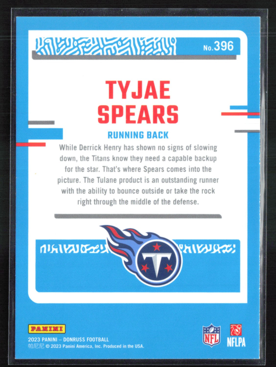 Tyjae Spears RC Green Press Proof