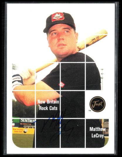 Matthew LeCroy Auto Just Minors