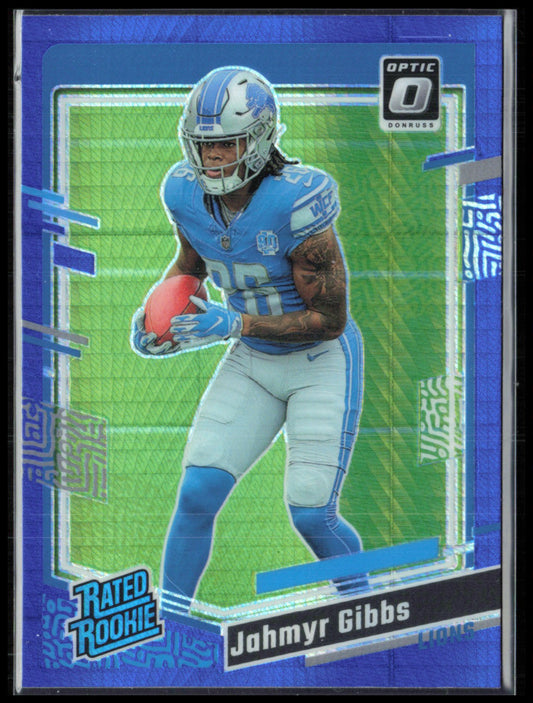 Jahmyr Gibbs RC Blue Hyper 2023 Optic Rated Rookie