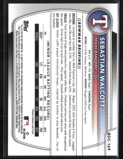 Sebastian Walcott Prospects