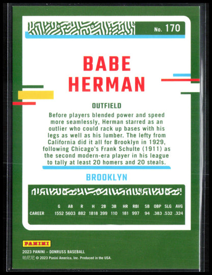 Babe Herman /130 Foil