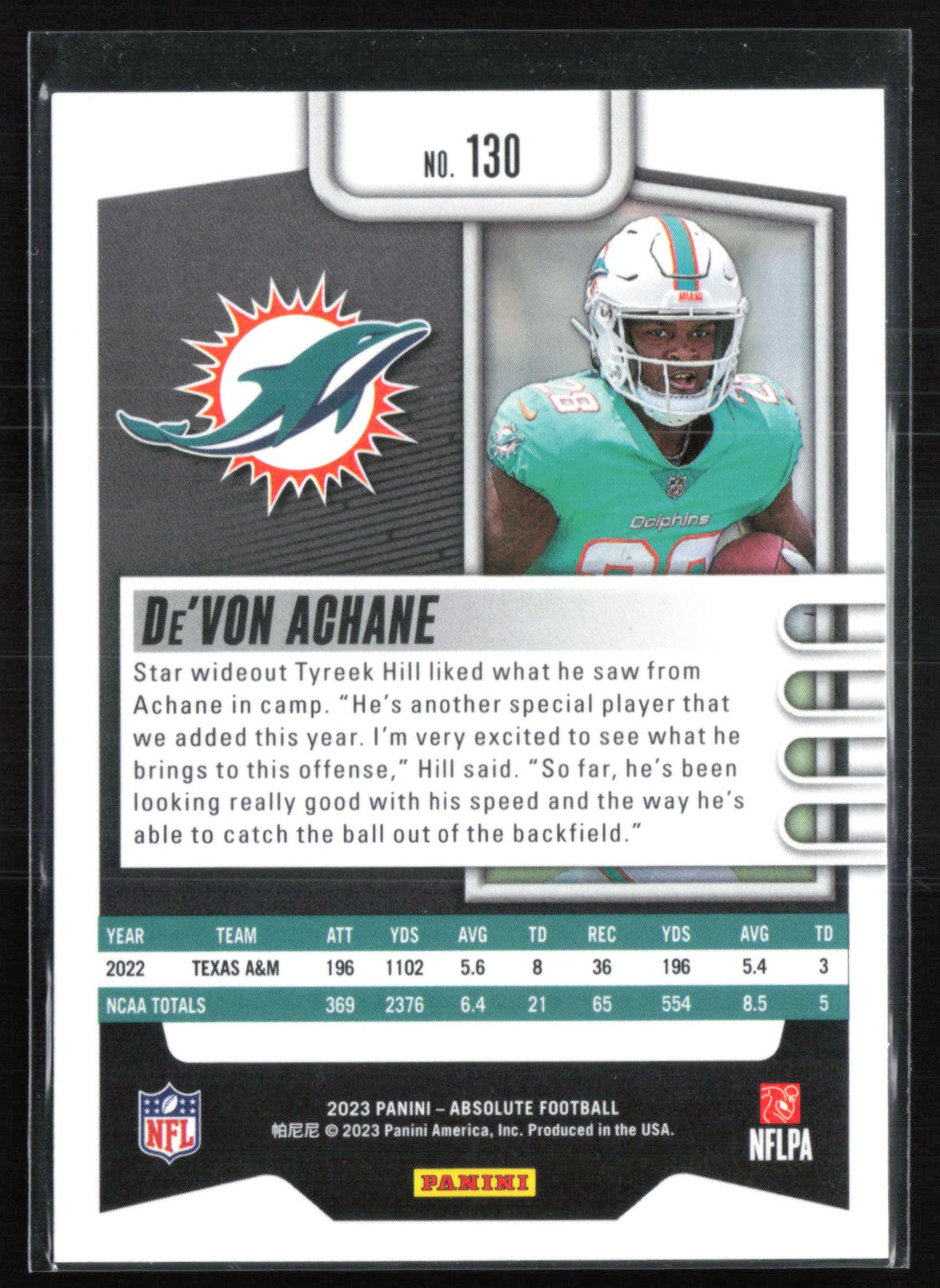 De'Von Achane RC