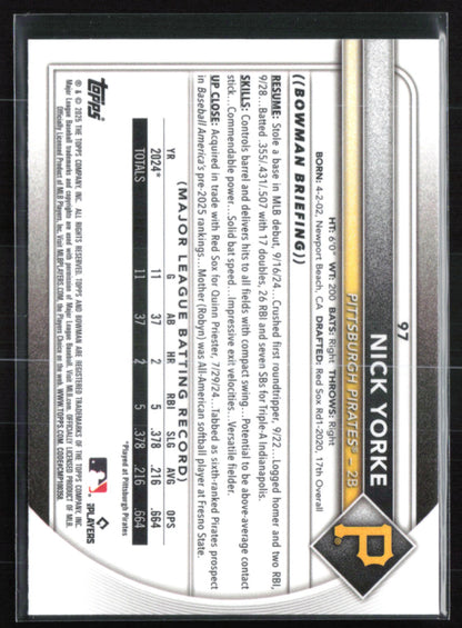 Nick Yorke RC Red Rookie Logo